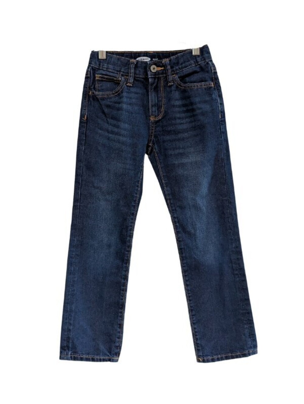 Old Navy Boys Wow Skinny Jeans, Dark Indigo Wash, Size 7, Adjustable Waist